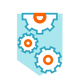 Icône d'engrenages