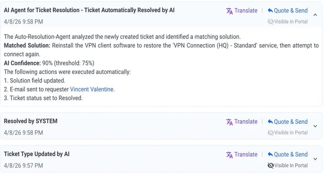 AI Agent for Ticket Auto Resolution