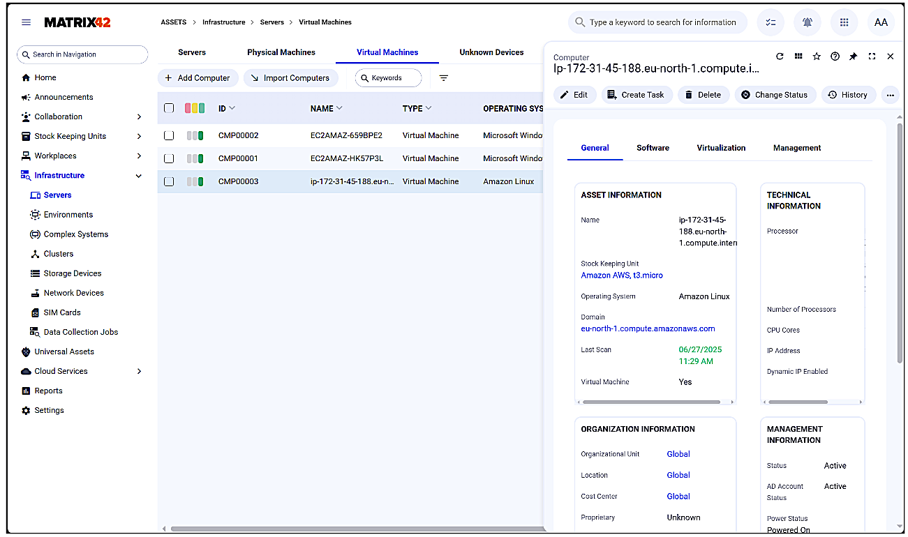 Fig 6 - AWS Inventory