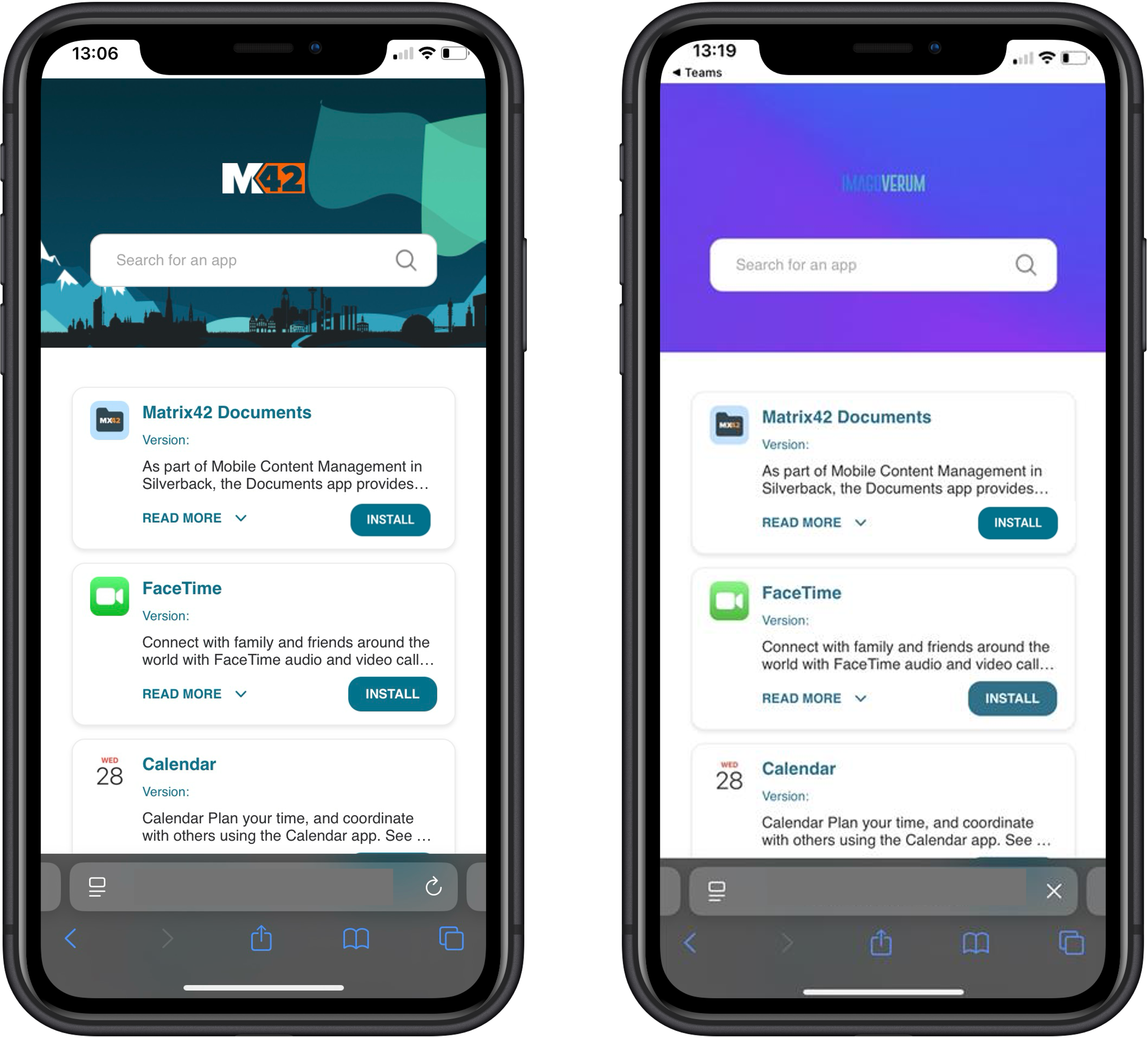 Fig 8 - Re-Designed App Portal