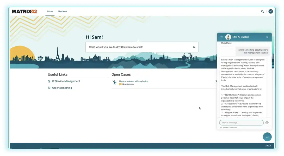 Matrix42 Service Management UI