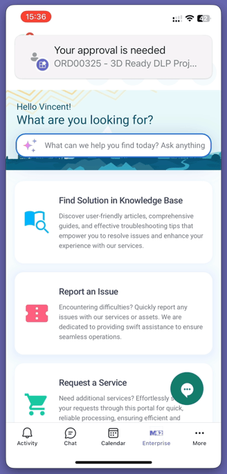 M42 Enterprise in MS Teams - Approval on Mobile Device