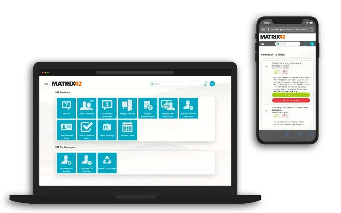 matrix42 hrsm self-service