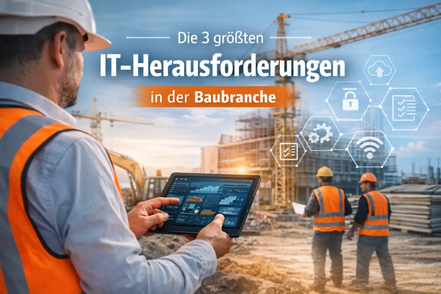 Die drei größten IT‑Herausforderungen in der Baubranche – und wie moderne Serviceprozesse sie lösen