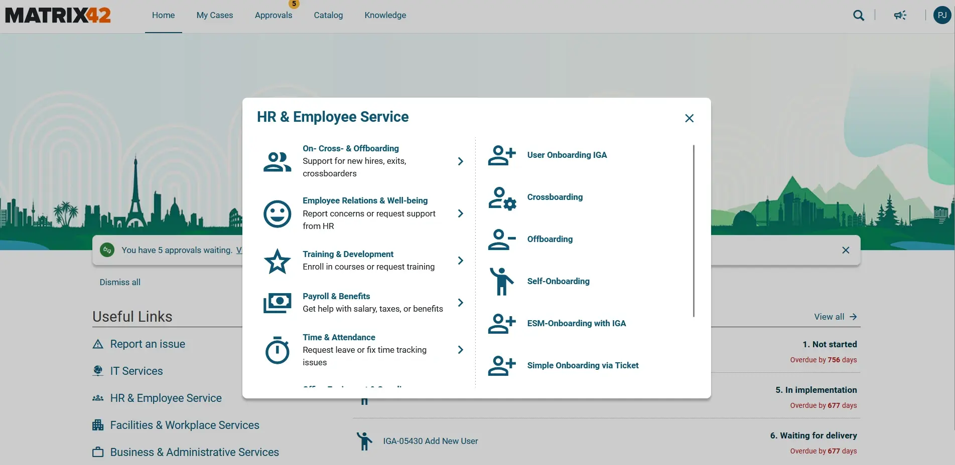 Screenshot of Matrix42 IGA