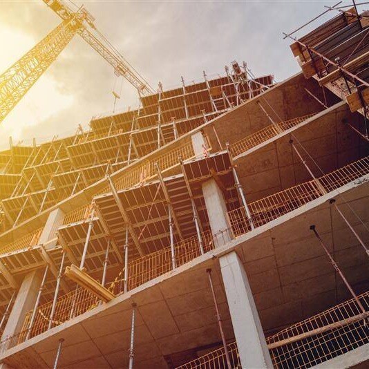 A large construction site