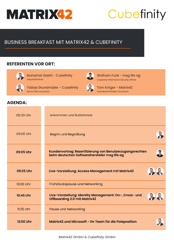 Agenda Matrix42 BB 2024