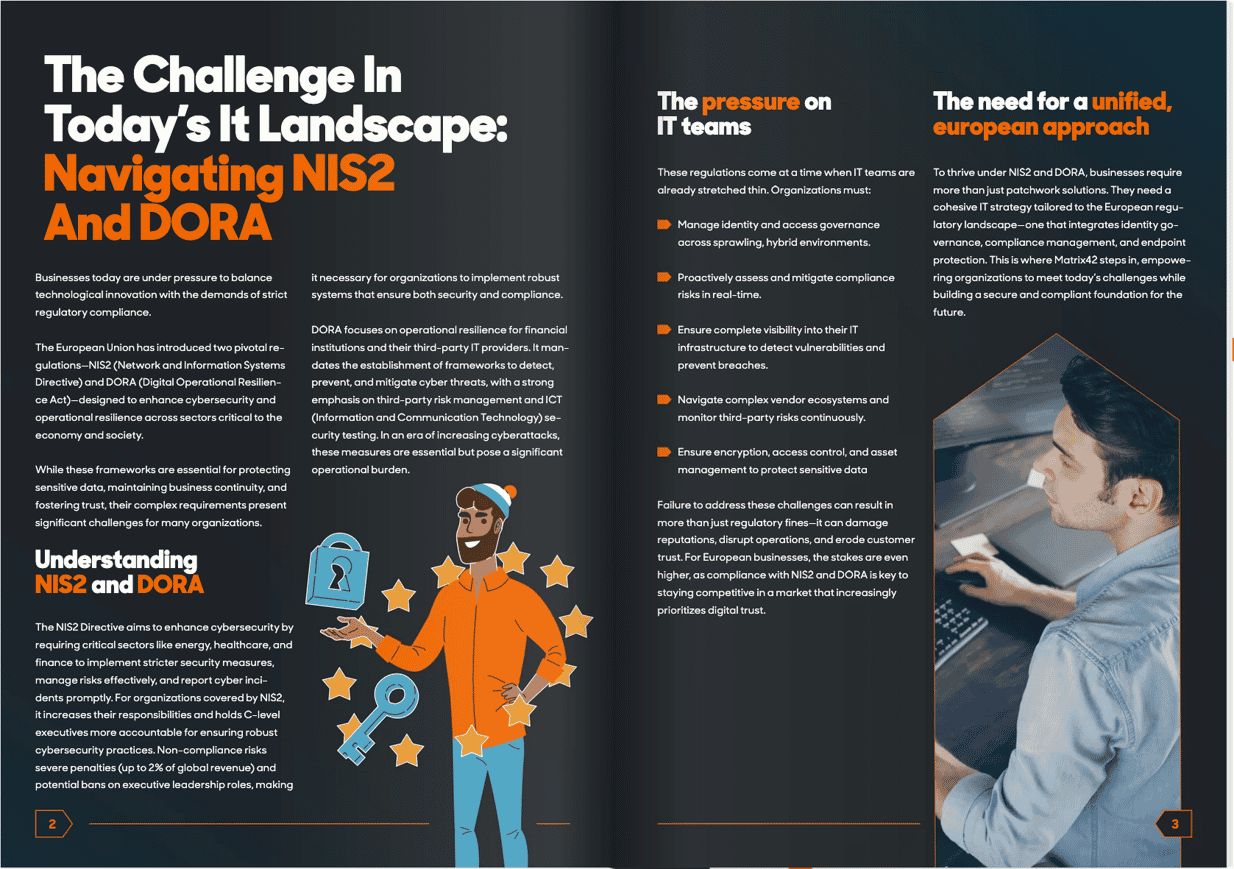 Screenshot of NIS2 and DORA whitepaper